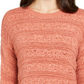 Style & Co Women's Petite Tape-Yarn Pullover Sweater Orange Size Petite Medium