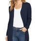 Charter Club Women's Open Front Curved Hem Completer Sweater Blue Size X-Large