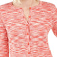 Charter Club Women's Space Dyed Button Cardigan Pink Size X-Large