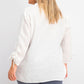 Charter Club Women's Woven Drawstring Tie-Cuff Top White Size X-Large