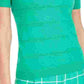 Maison Jules Women's Green Pouf Crew Neck T-Shirt Top Dark Green Size X-Small