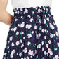 Maison Jules Women's Navy Floral Midi Pleated Skirt  Navy Size Small