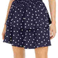 Maison Jules Women's Polka Dot Short Ruffled Skirt Navy Size X-Large