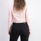 Maison Jules Women's Puff-Sleeve Denim Jacket Pink Size X-Large