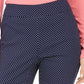 Charter Club Women's Dot-Print Pull-On Pants Blue Size 4