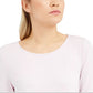 Alfani Women's Colorblocked Asymmetrical Top Purple Size Large