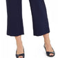 Charter Club Women's Twill Cropped Sailor Pants Blue Size 8