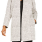 Alfani Women's Open Front Jacquard Jacket Gray Size Petite Large