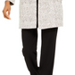 Alfani Women's Open Front Jacquard Jacket Gray Size Petite Large