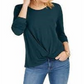 Style & Co Women's Twist Front Top Green Size X-Large