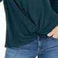 Style & Co Women's Twist Front Top Green Size X-Large