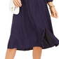 Charter Club Women's Jacquard Dot Button Front Belted Dress Blue Size X-Large