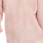INC International Concepts Women's Sequin Cutout Turtleneck Sweater Pink Size Small