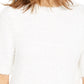 INC International Concepts Women's Short-Sleeve Puff Sweater White Size XX-Large