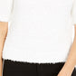 INC International Concepts Women's Short-Sleeve Puff Sweater White Size XX-Large
