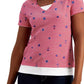 Karen Scott Women's Petite Sailor T-Shirt Bright Red Size Medium