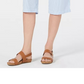 Karen Scott Women's Cotton Seersucker Capri Pants Blue Size Small