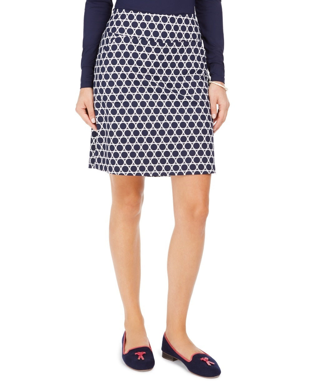 Charter Club Women's Printed Skort Blue Size Medium