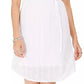 Style & Co Women's Textured Cotton Dress White Size X-Large