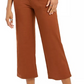 Style & Co Women's Wide Leg Cropped Pants Brown Size 12