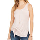 Style & Co Women's Tie-Front Sleeveless Top Beige Size Small