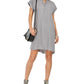 Style & Co Women's High Low Chambray Shirt Dress  Grey Size X-Large