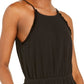 INC International Concepts Women's Cotton Halter-Neck Romper Black Size Medium