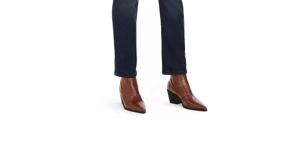 Style & Co Women's Modern Straight Mid Rise Jeans White Size 6