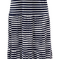 Style & Co Women's Striped Sleeveless Maxi Dress  Navy Size Medium