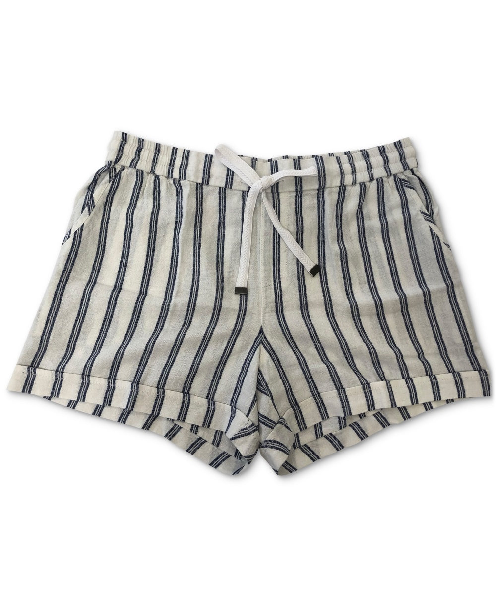 Style & Co Women's Striped Shorts White Size X-Large