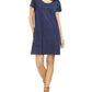Style & Co Women's One-Pocket T-Shirt Dress Blue Size Small