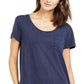 Style & Co Women's One-Pocket T-Shirt Dress Blue Size Small