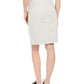 Charter Club Women's Denim Button-Front Skirt Beige Size 4