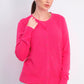 Charter Club Women's Peacock-Stitch Cardigan Dark Pink Size Small