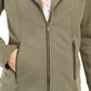 Style & Co Women's Knit Moto Jacket Green Size Small