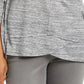 Style & Co Women's V Neck Top Grey Size X-Small