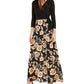 INC International Concepts Women's Tie Side Printed Skirt Dress Black Size 12