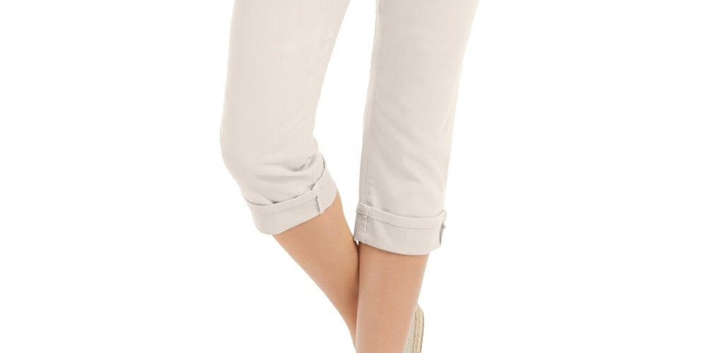 Style & Co Women's Curvy Capri  Silver Size 4