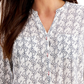 Charter Club Women's Anchor Print Shirt White Size X-Large