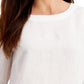 Charter Club Women's Eyelet Bell Sleeve Top White Size XX-Large