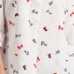 Charter Club Women's Linen Nautical Print Blouse White Size Medium