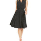 Charter Club Women's Dot Print Belted Shirtdress  Black Size 16