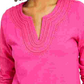 Charter Club Women's Cotton Embroidered Top Pink Size Small