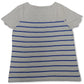 Charter Club Women's Striped T-Shirt Blue Size Large