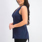 Charter Club Women's Tie-Front Sleeveless Top Turq/Aqua Size Large