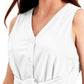 Charter Club Women's Tie Front Sleeveless Top White Size X-Large