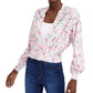 INC International Concepts Women's Printed Cardigan Sweater Pink Size Extra Small
