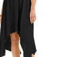 Style & Co Women's Handkerchief Hem Dress Black Size Small