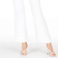 INC International Concepts Women's High Rise Sailor Trouser Jeans White Size 12