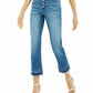 INC International Concepts Women's Curvy Double Hem Ankle Jeans Blue Size 8